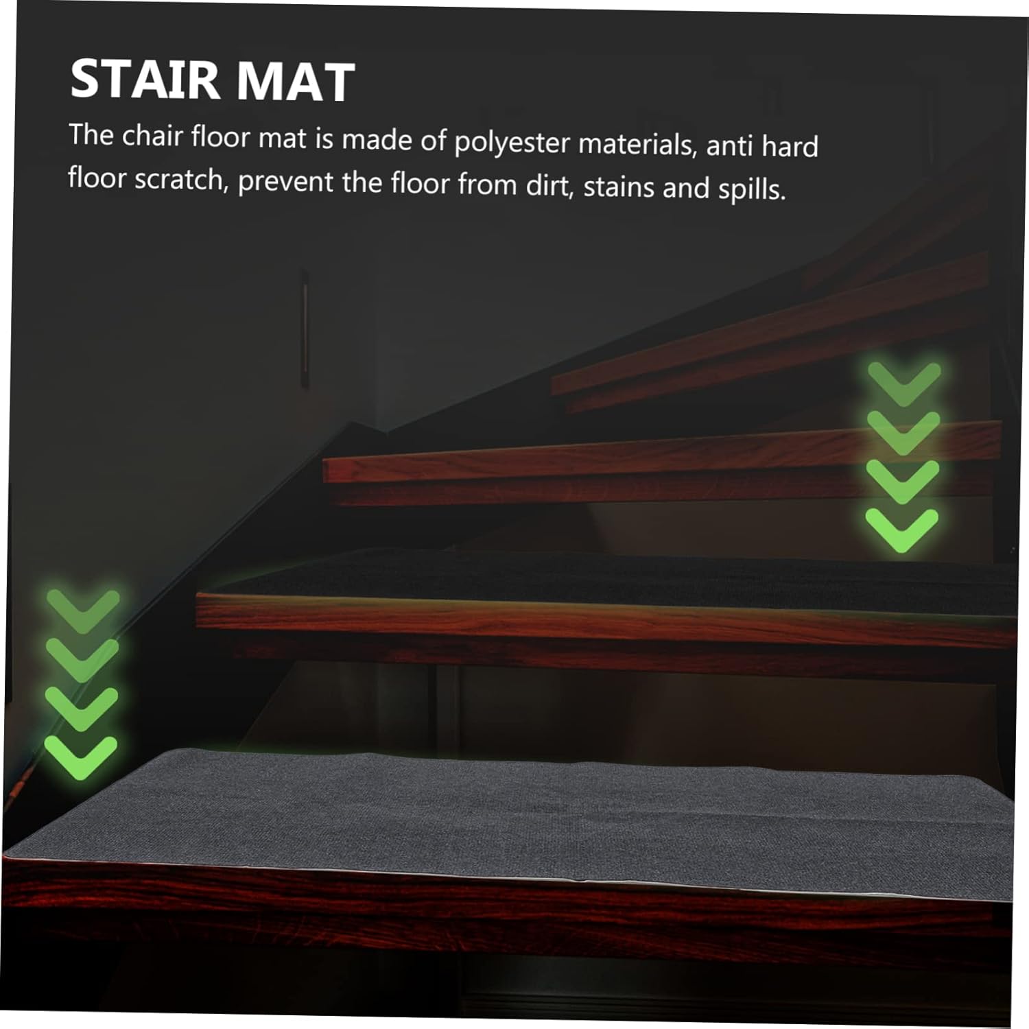 55x35in Desk Floor Mat Non-Slip Office Chair Rug Mat for Carpet Hardwood Easy Clean