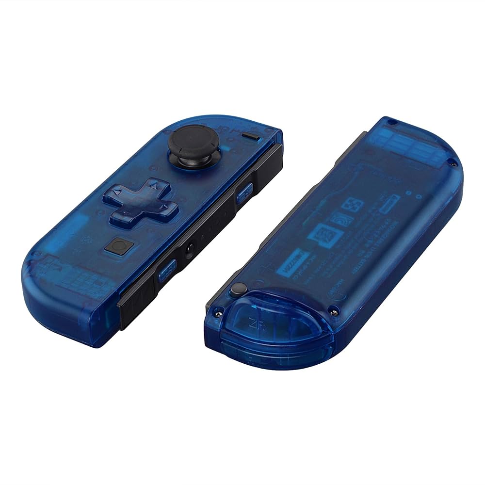 ジョイコン  クリアブルー Amazon.com: eXtremeRate Transparent Clear Blue Joycon