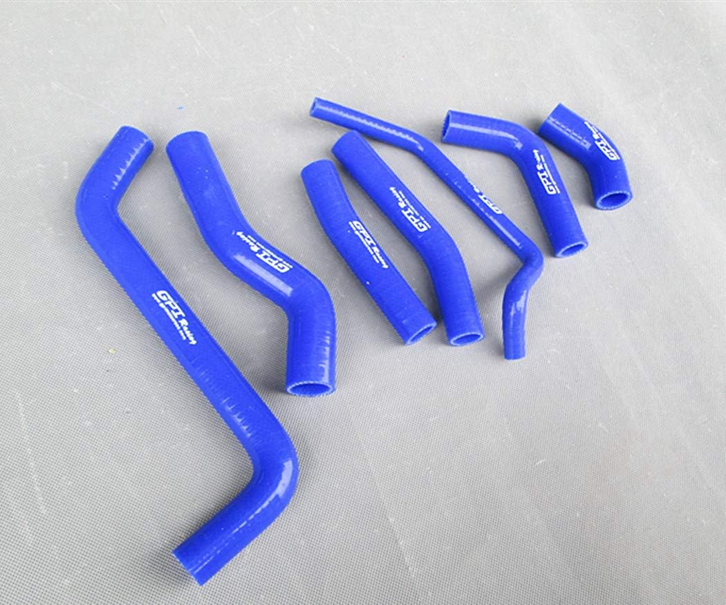 For KAWASAKI KX450F KXF450 2009-2014 2010 2011 2012 2013 silicone radiator hose (Blue)