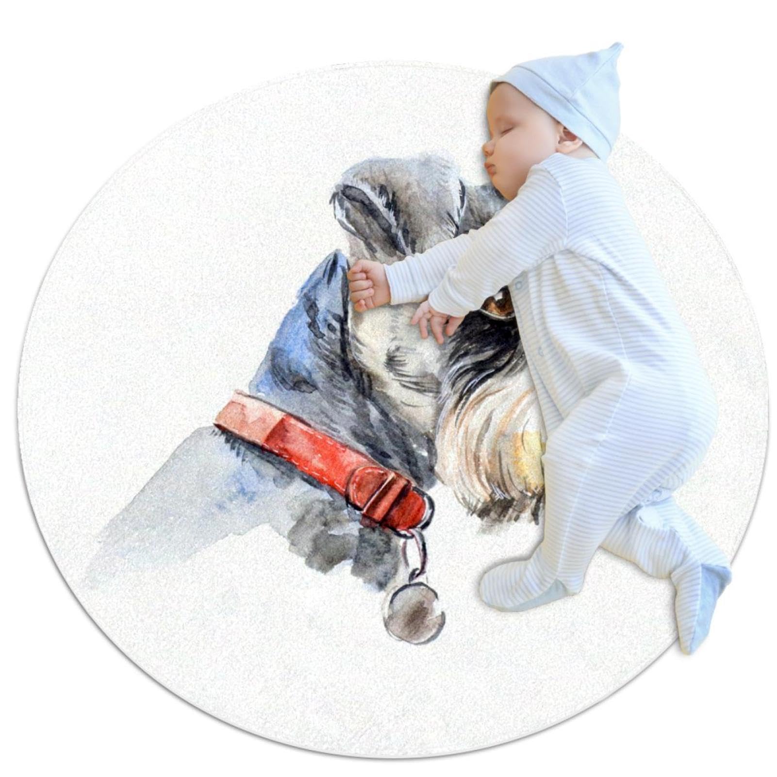 Tapis de sol schnauzer pour décoration de chambre d'enfant et canapé