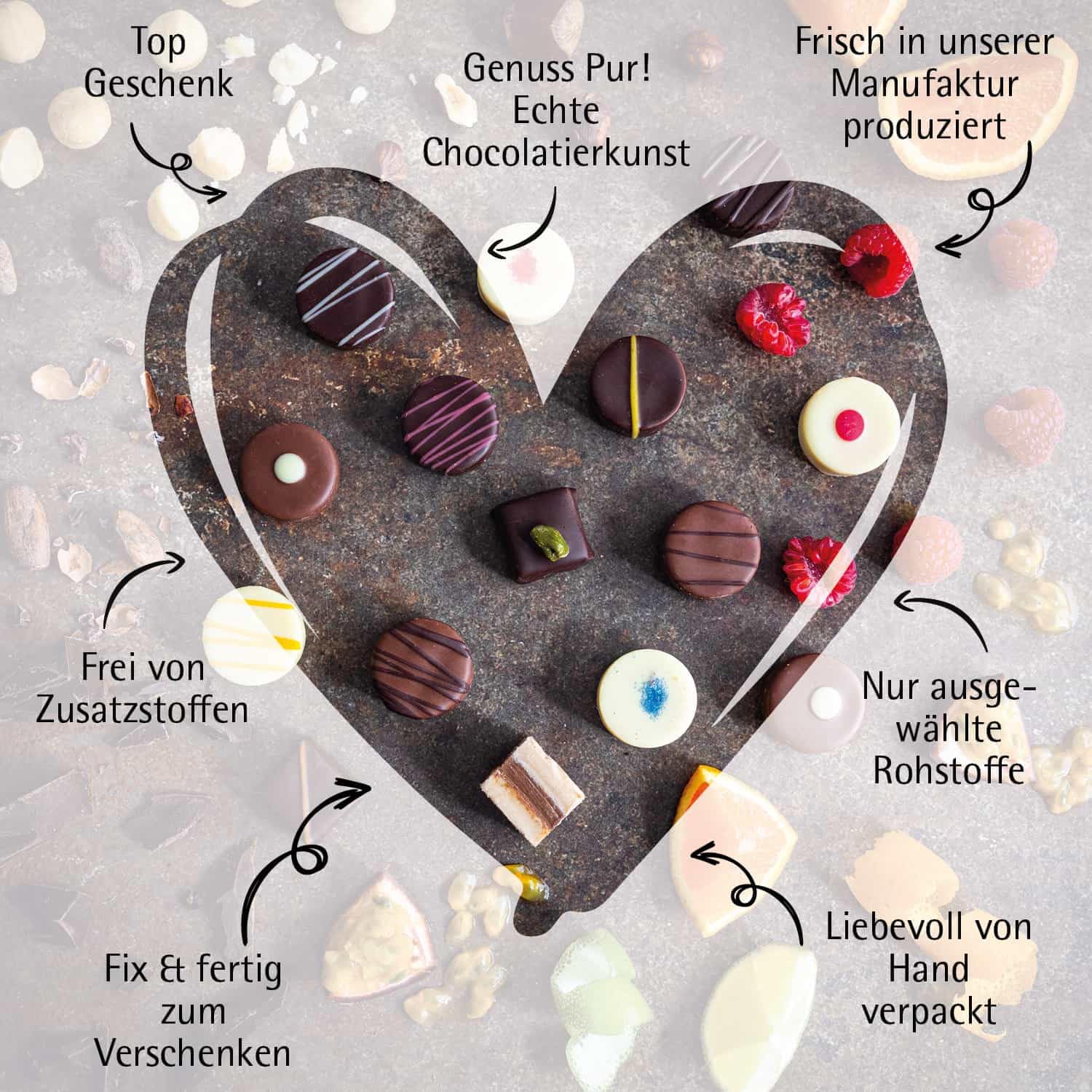 Hallingers Genuss Manufaktur Pralinen Muttertagsgeschenk - ohne Alkohol, handmade aus Edelkakao Doppelpack in wertiger Geschenkdose "Danke Mama & Da...", Geschenkidee für Mama Papa