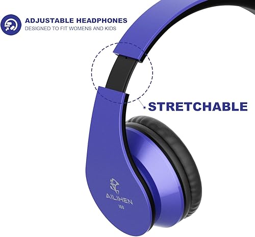 Miniatura 5 de Ailihen I60en oreja Auriculares con micrófono para iPhone iPad Tablet portátil Android Smartphones Azul