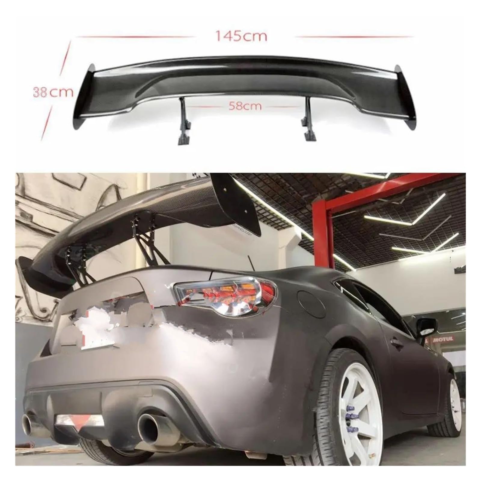 Amazon | リアスポイラー 86 GT86 2012-2021 ABS プラスチック素材未