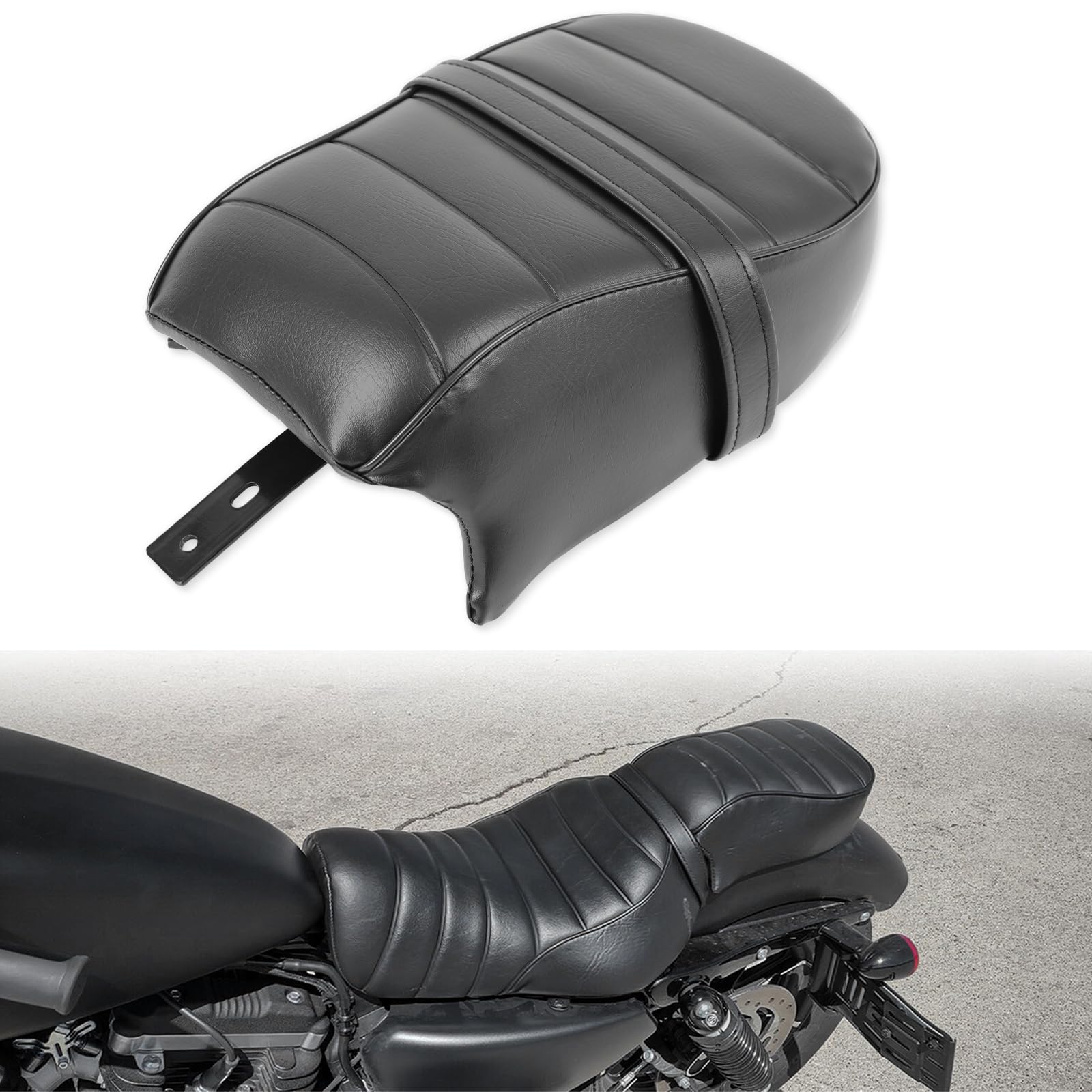 DREAMIZER Sedile Passeggero per Moto Compatibile con Harley Davidson Sportster Iron 883 XL883N 2016-2022