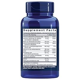 Life Extension BioActive Complete B-Complex, Heart, Brain and Nerve Support, Healthy Energy, Metabolism, Complete B Complex, 60 Vegetarian Capsules