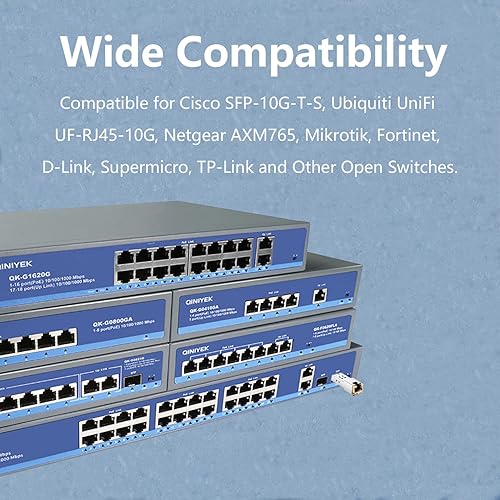 Vista 28 de Transceptor 10GBase-LR SFP+, módulo monomodo 10G SFP+LC para Netgear, SMF, 1310nm, hasta 6.2 mi, DDM