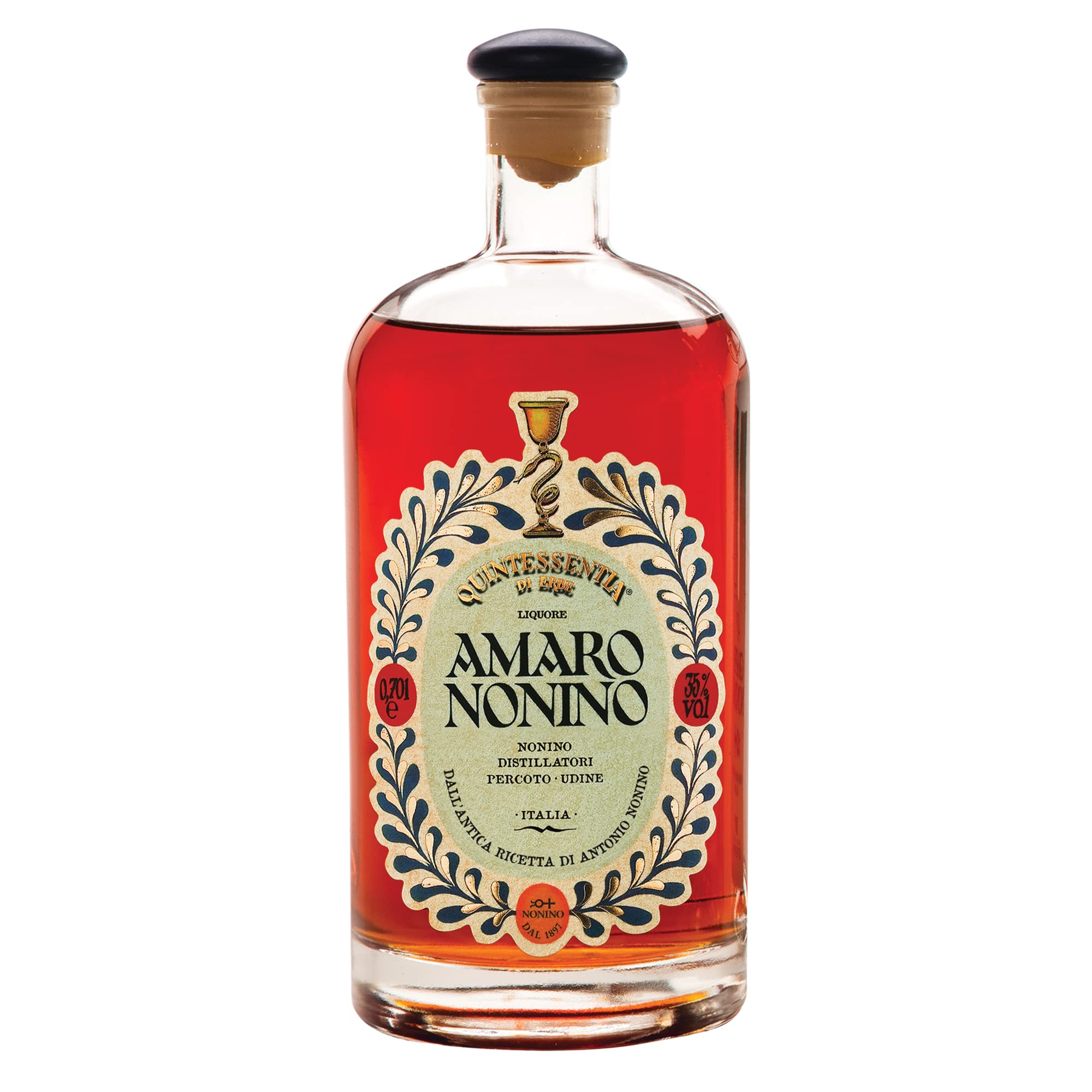 Nonino Distillerie Grappe - 70 ml & Distillerie Nonino, Amaro Nonino Quintessentia, Liquore d'erbe nobilitato da Acquavite d'Uva invecchiata in barriques - bottiglia in vetro da 700 ml