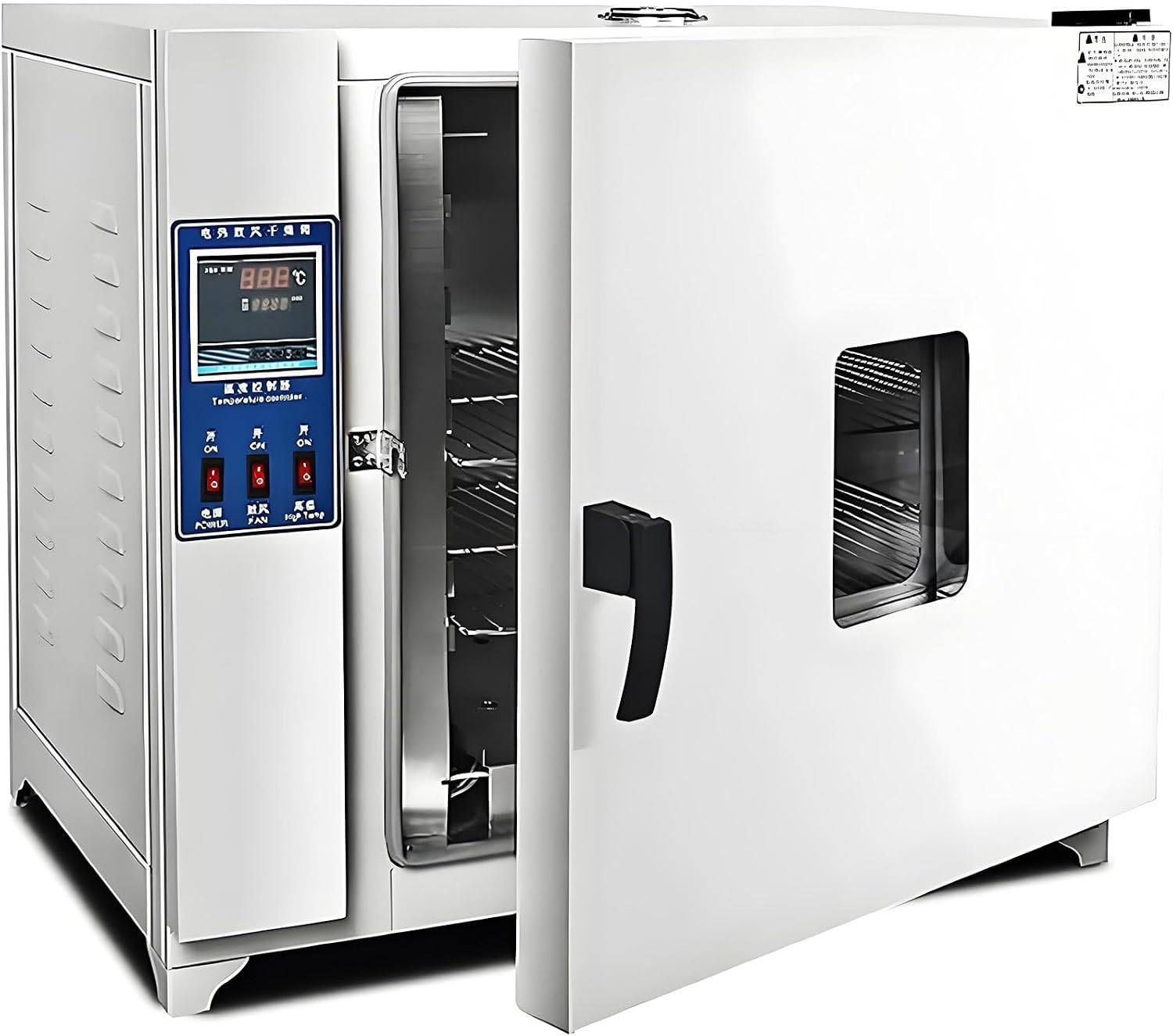 Electric Heating Constant Temperature Blast Drying Oven, with Vacuum Gauge and Digital Controller, Lab Oven Rt+5-280℃, for Laboratory,43L