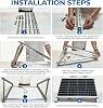 Solar Panel Mount Brackets, 45 inch Adjustable Solar Panel Mount with Foldable Tilt Legs, Suitable for 2-4pcs 180 200 300 400 500 Watt for Roof, RV, Boat, and Off-Grid (114cm 45 inch 2 Sets)