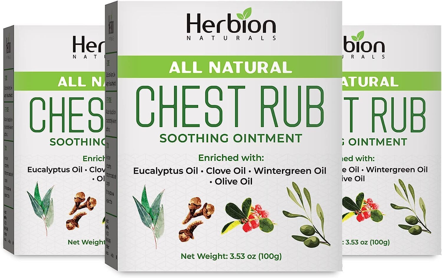 Herbion Naturals Chest Rub, 3.53 oz Natural Soothing
