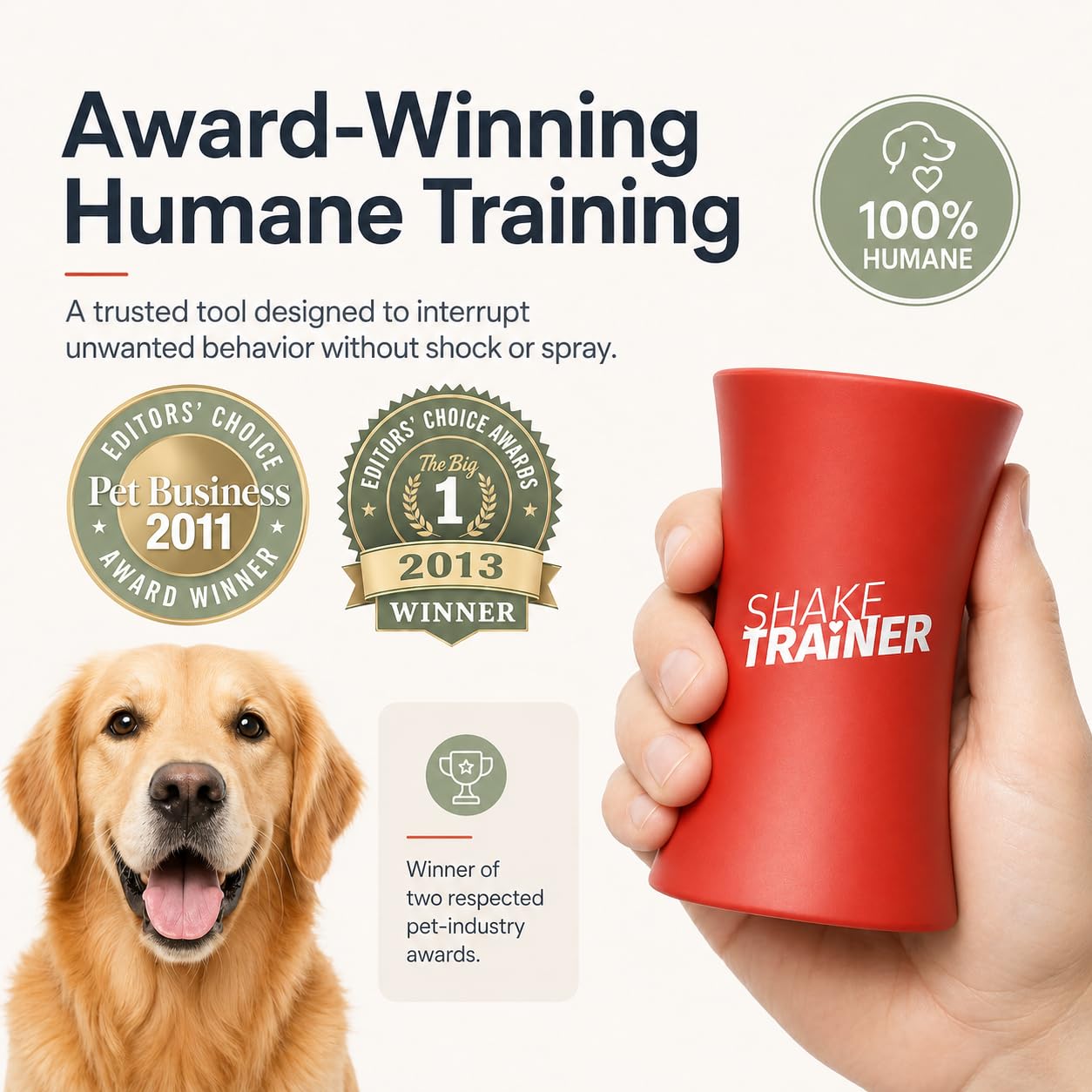 Herramienta de Entrenamiento de Shake Trainer Dean & Tyler!!! - Evita Que tu Perro Tenga un Comportamiento no Deseado en cuestión de Minutos!!! - Recomendado por Entrenadores y Veterinarios!!! 100%