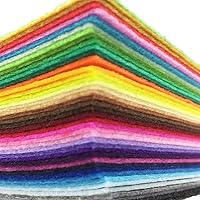 flic-flac 42pcs Assorted Color Felt Sheets 12x12 Inch 1mm Thick Stiff Acrylic Felt Fabric for DIY Crafts & Sewing