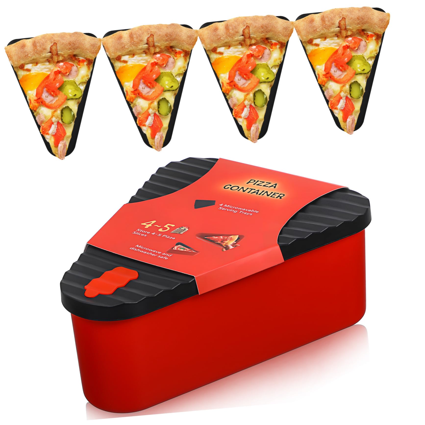 FUNOMOCYA 1 Set Pizza Box Sealing Food Boxes Fruit Containers Pie Carrier Silicone Food Container Food Storage Containers Pizza Holder Fruit Snack Container Snack Containers