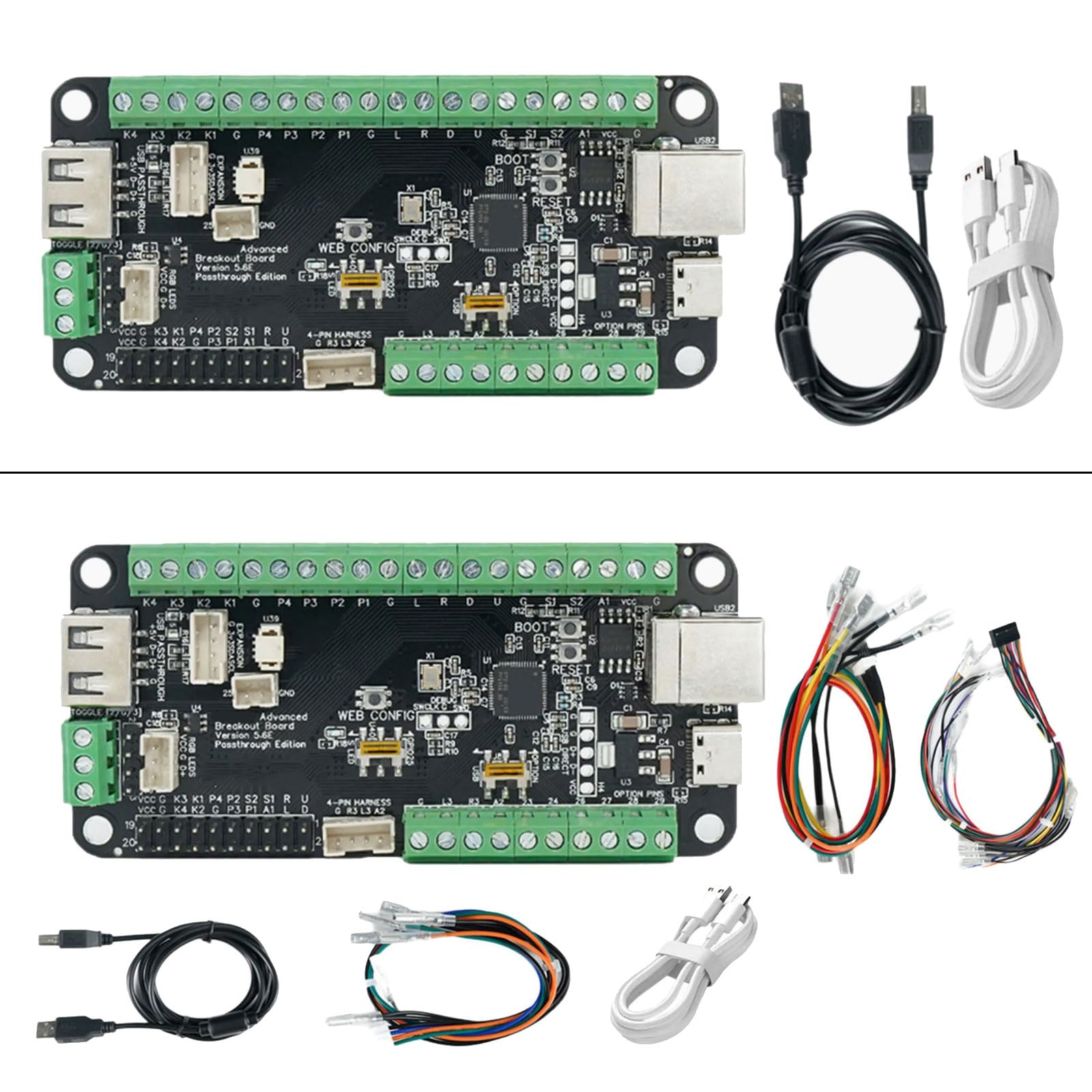 Limtula Scheda controller Fight Stick RP2040 V5.6E Passthrough USB per set PCB accessori per giochi per console