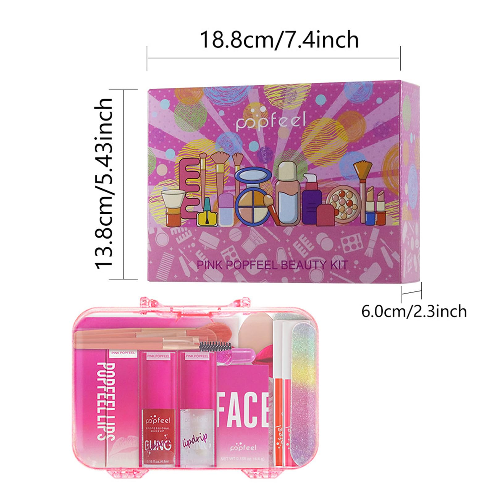 Amazon.com : Hot Pink All in One Makeup Kit for Women Full Kit