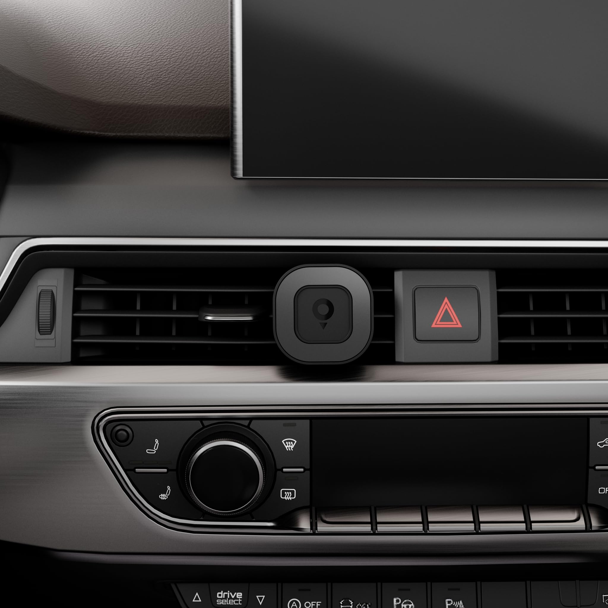 TomTom magnetyczny uchwyt do kratki wentylacyjnej stabilnie i bezpiecznie utrzymuje Twojego asystenta drogowego Tom