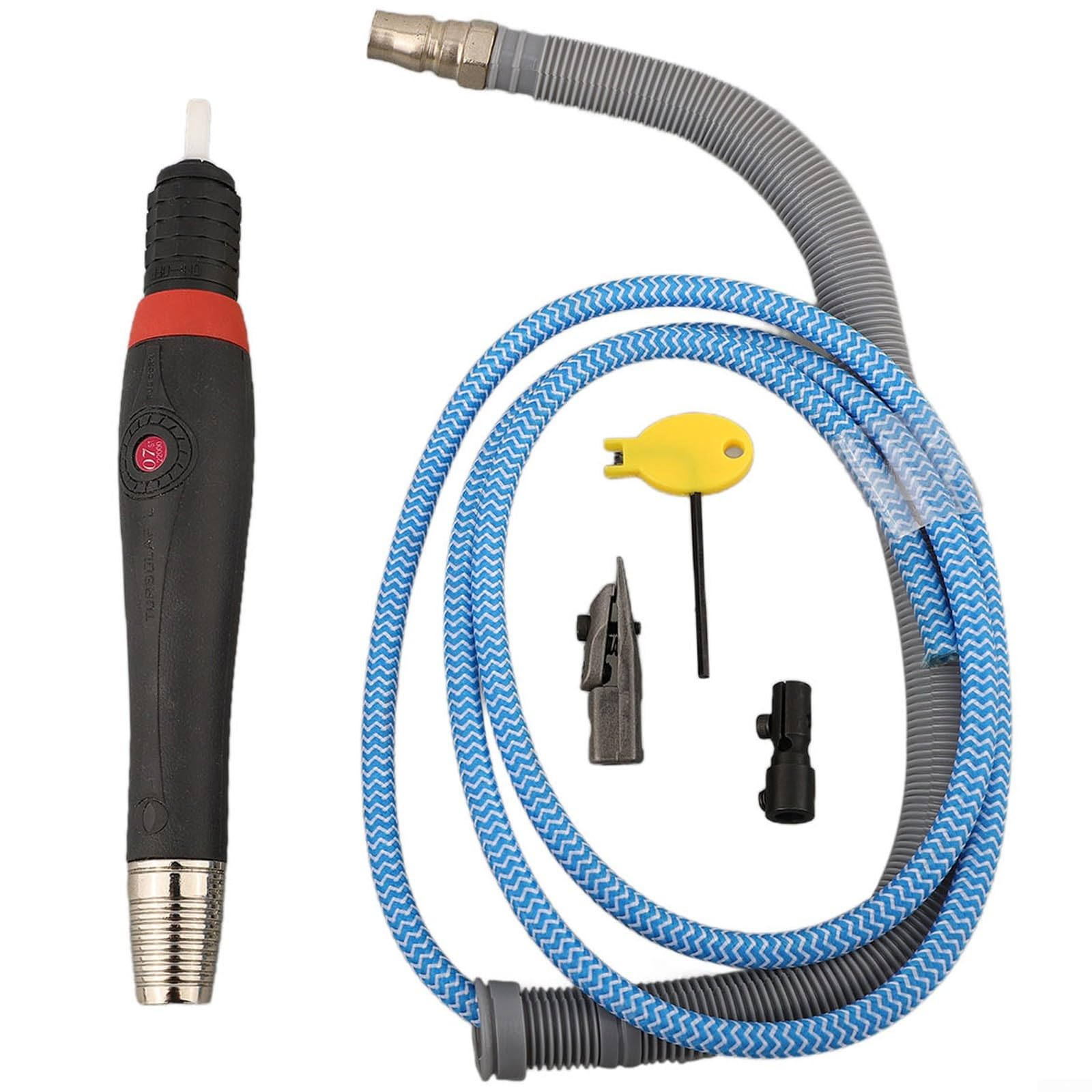 Bolígrafo neumático con velocidad de aire de 28000 RPM y tubo silenciador para trabajos detallados de tallado de jade