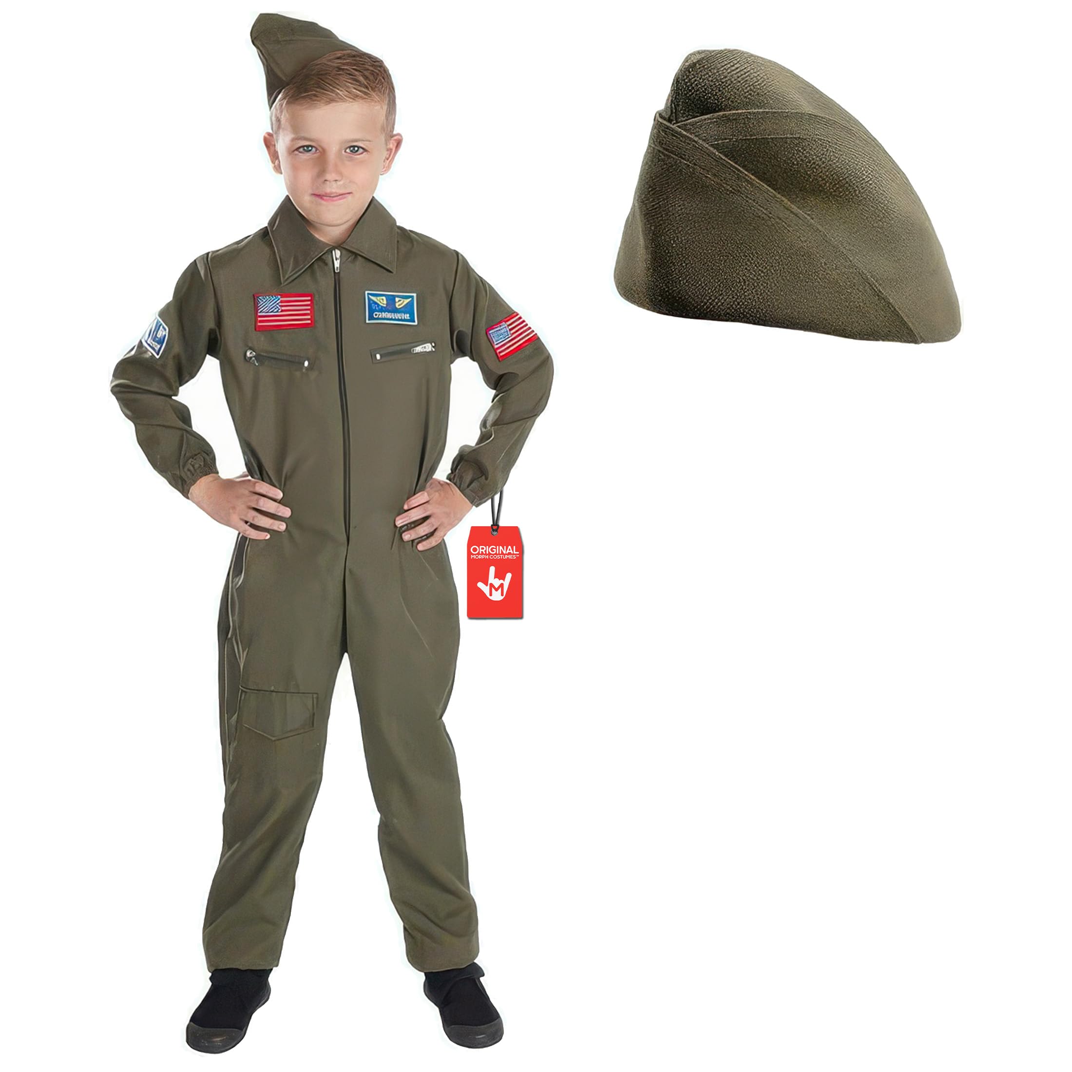 (Large (Age 8-10)) - Air Cadet - Childrens Fancy Dress Costume