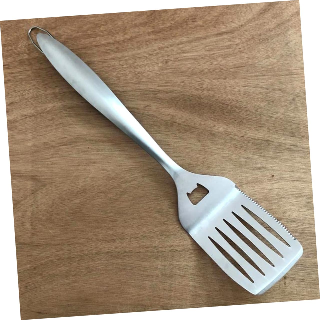 Set Utensili Barbecue Portatile in Acciaio Inox Argento | Riutilizzabile, Facile da Trasportare, per Griglia e Cottura All'aperto