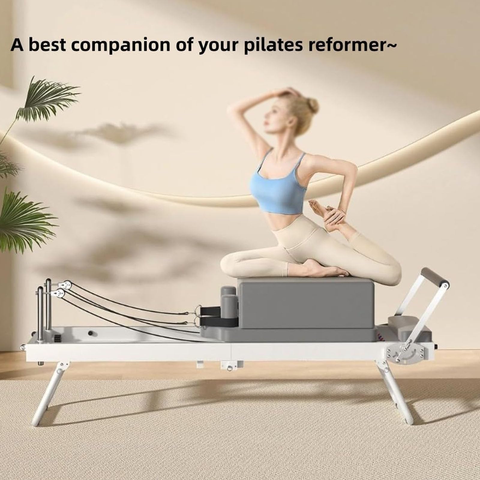 Caja reformadora de pilates, accesorio de piel sintética para ejercicios de estiramiento y equilibrio, perfecto para equipo de gimnasio en casa, tamaño de 26 x 15 x 10 pulgadas