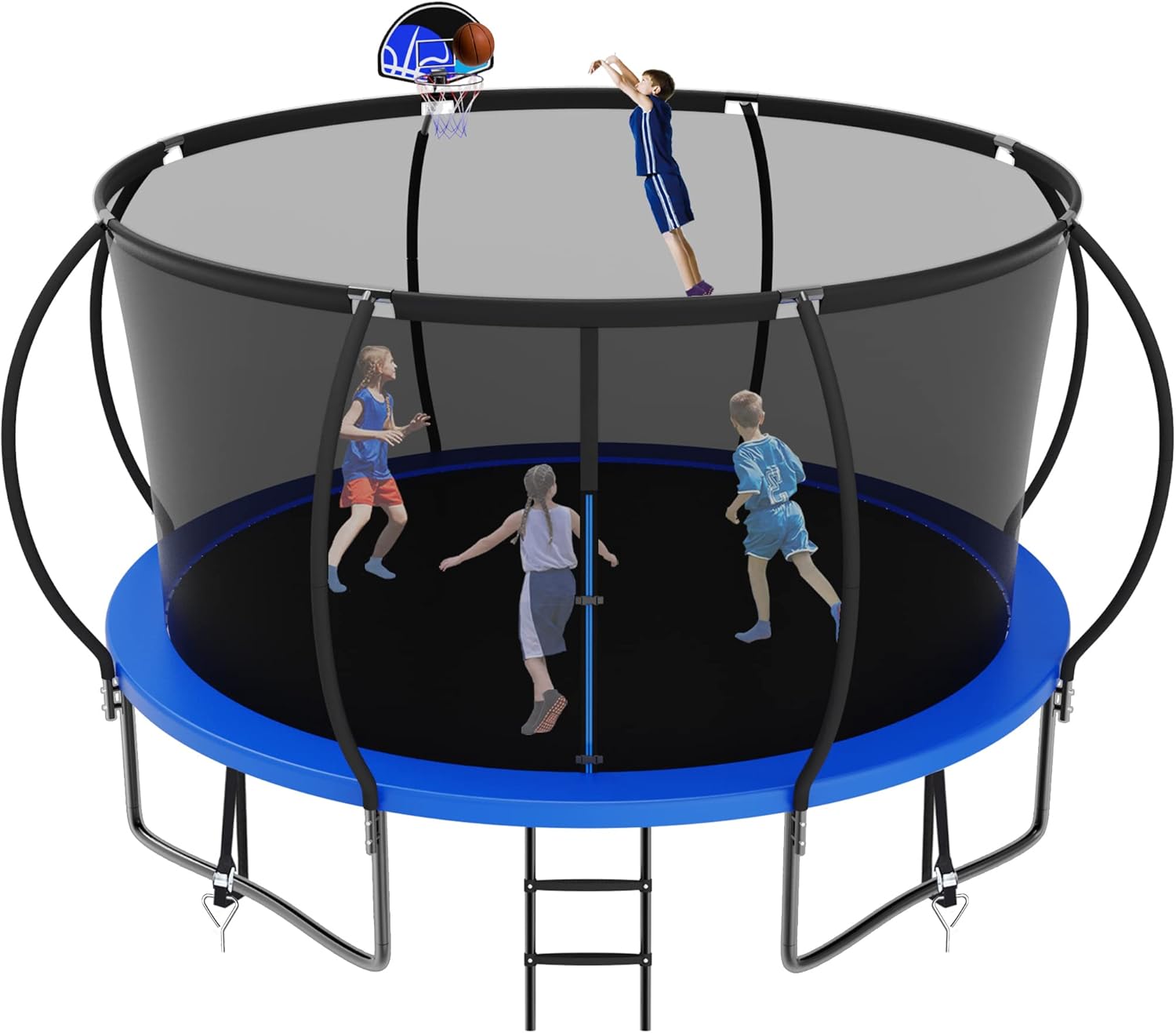 Jump Into Fun Tranpoline de 1500 libras 16 pies 15 pies 14 pies 12 pies para adultos y niños