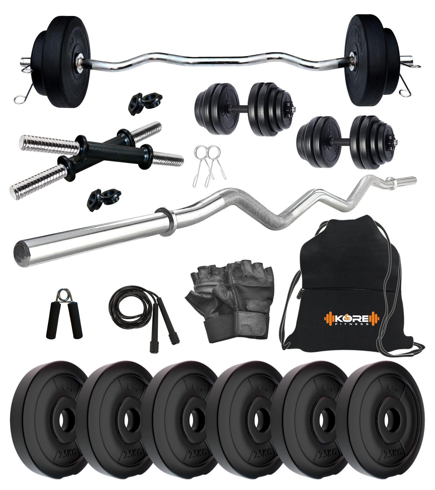 KORE Fitness 16kg Home Gym Set - Build Strength at Home -12