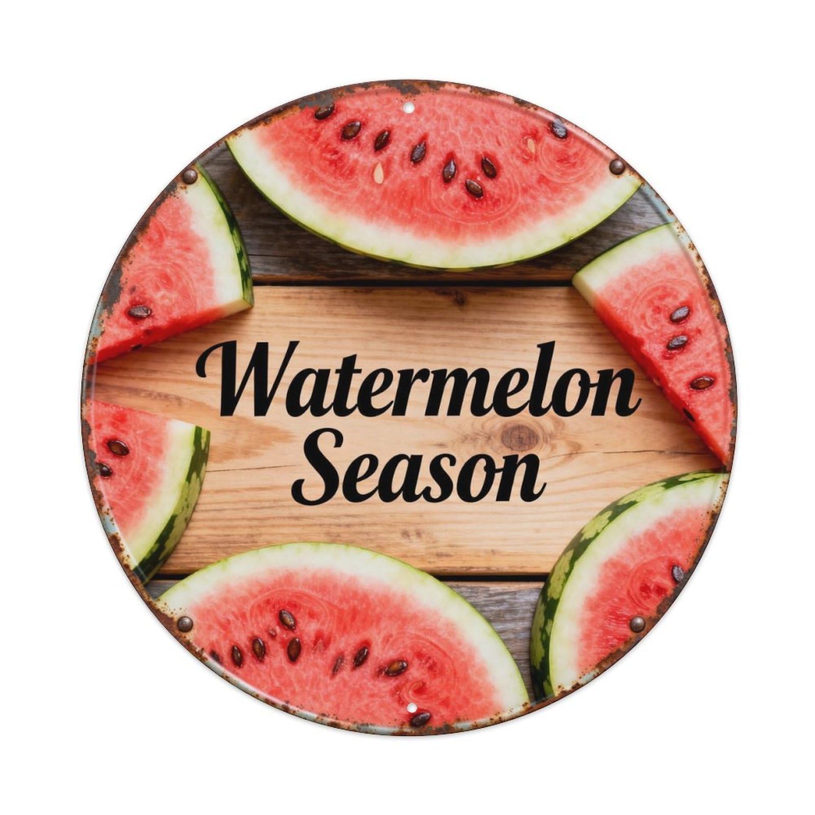 Watermelon Season Metal Tin Sign Plaque