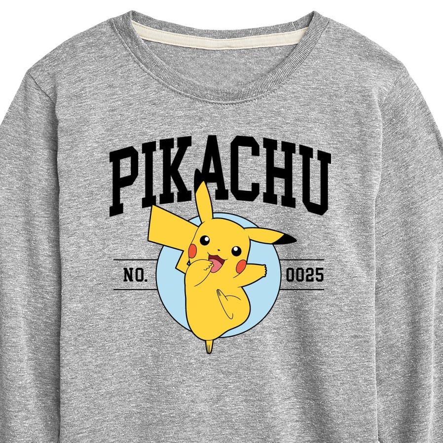 HYBRID APPAREL - Pokémon Pikachu Collegiate - Kids Long Sleeve Graphic T-Shirt3