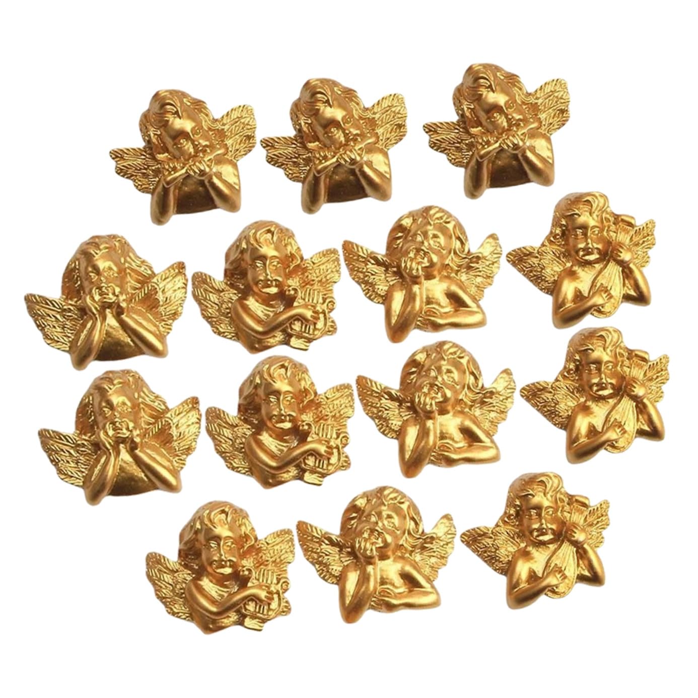 Figurines d'ange chérubin en résine : customisez vos mini pinces et barrettes bébé unies