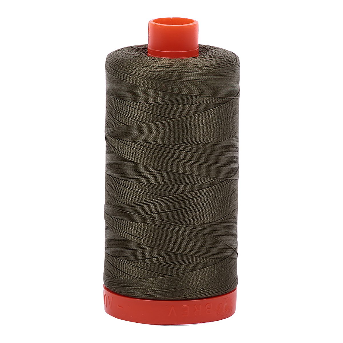 Aurifil Mako Cotton Thread Solid 50wt 1422yds Army Green, Large