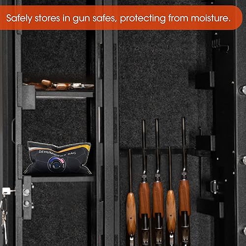 Miniatura 6 de 2 x 14.11 oz (1.8 libras) absorbentes de humedad recargables, bolsa deshumidificadora de automóvil, paquetes desecantes grandes de reactivación