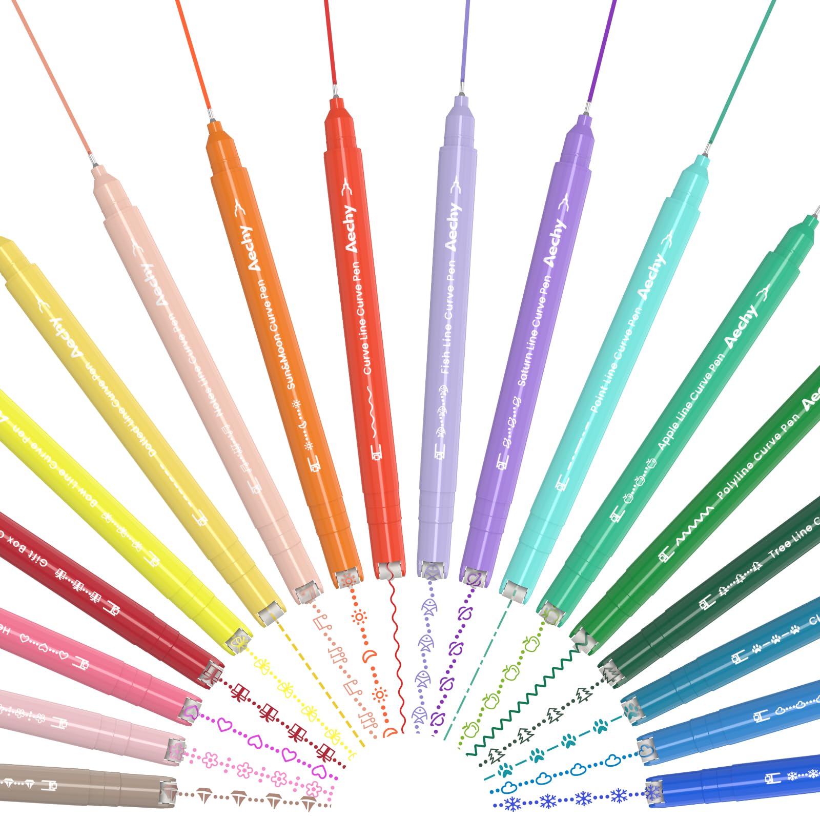 ペン回し】水性カラーペン 18色セット