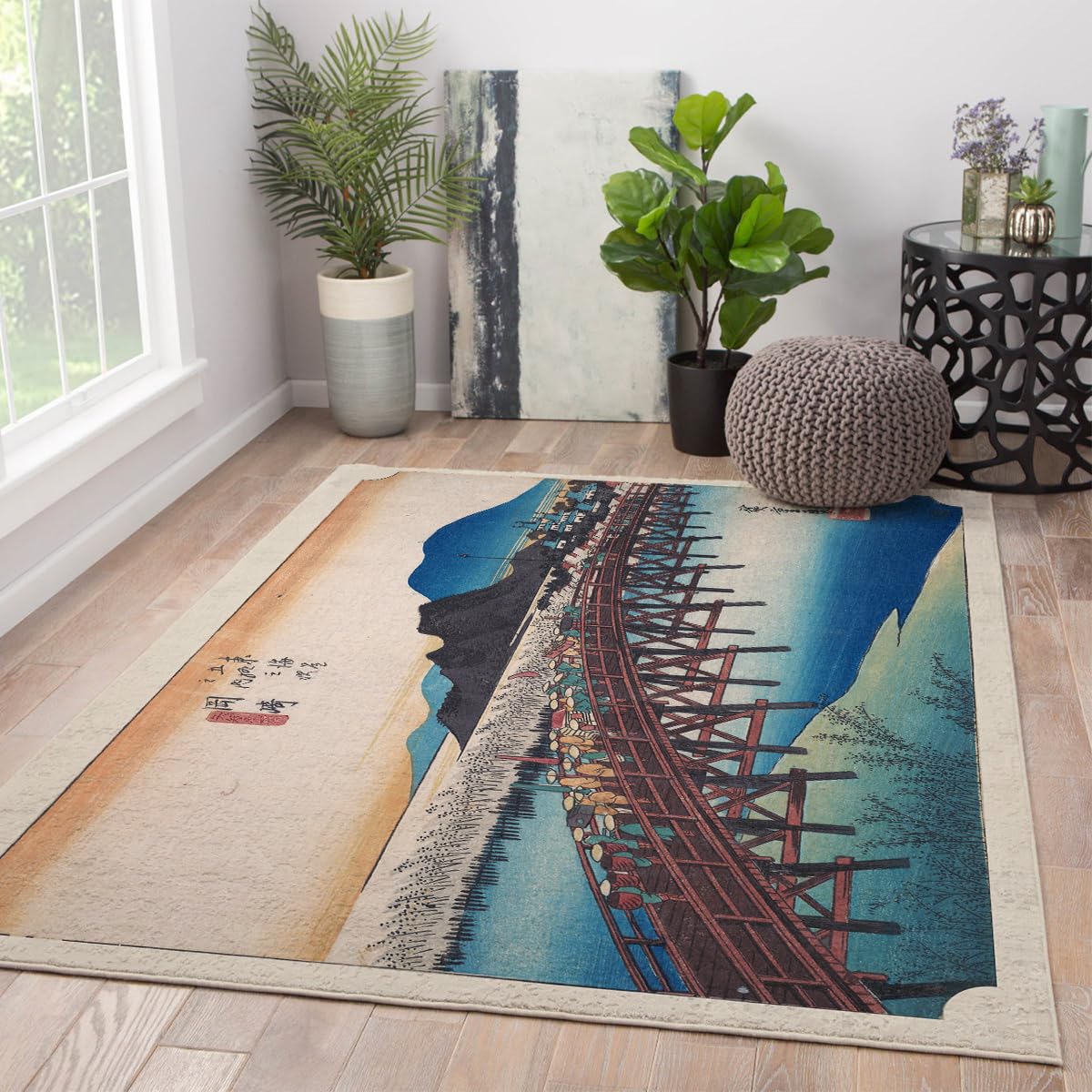 Tapis de salon Ukiyo-e pour sublimer votre descente de lit