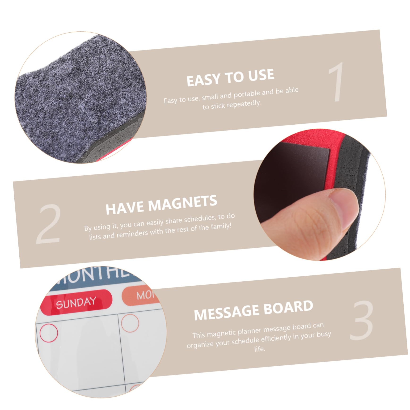 Tofficu Magnetische Tafel für Kalenderplanung Whiteboard mit Terminplaner und To-do-listen für Zuhause und Büro Haftend an Kühlschränken und Magnetischen Oberflächen
