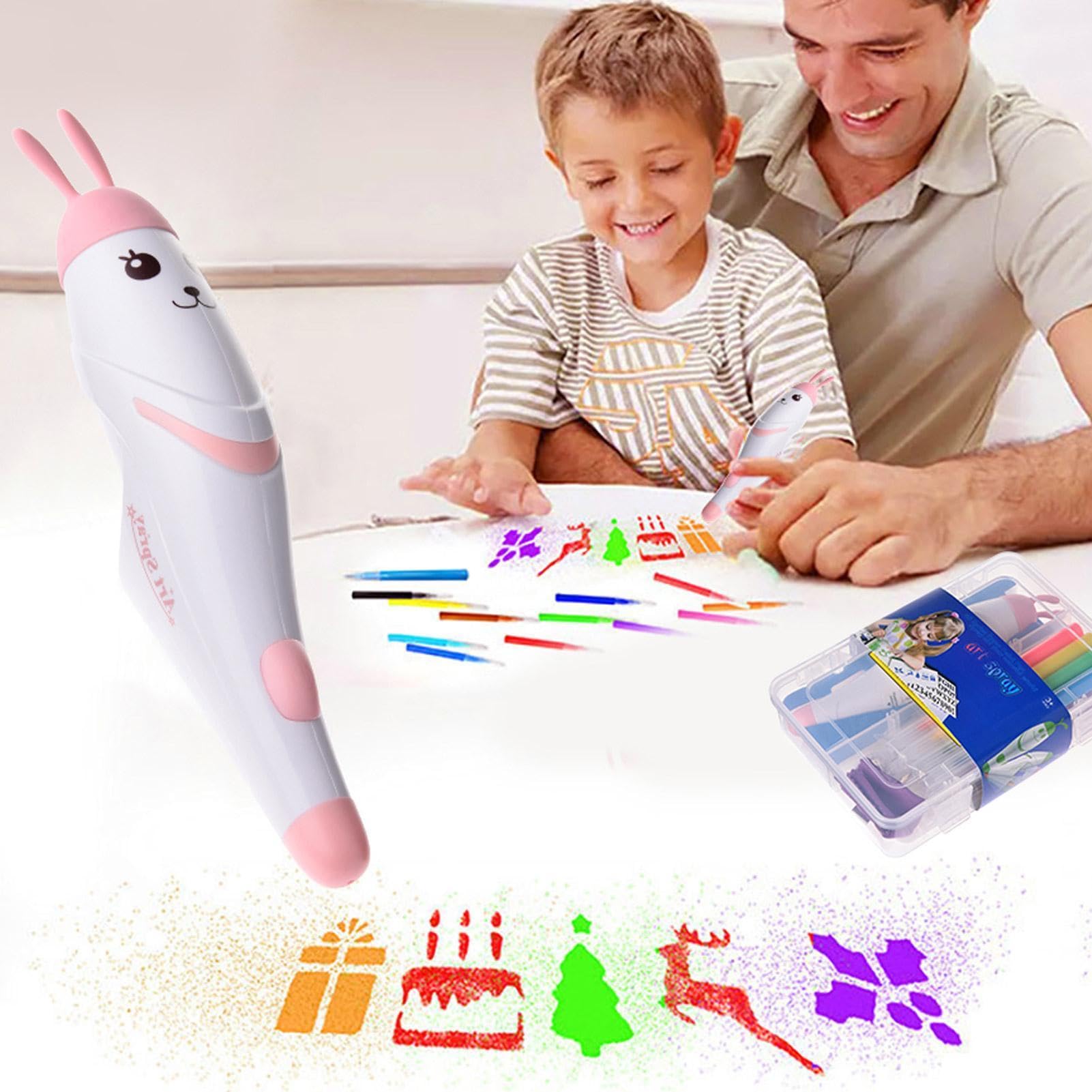 Spruzzatore elettrico per aerografo, pennarello elettrico per pittura – | Penne aerografate ricaricabili per oltre 3 anni, regalo per artigianato artistico ad