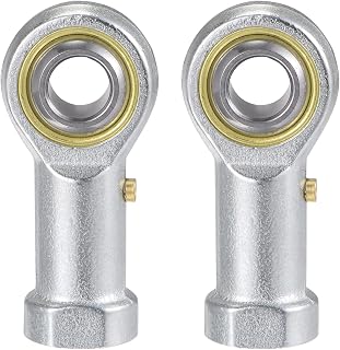uxcell 2pcs PHS10 Spherical Rod End Bearing 10mm Bore Self-Lubricated Joint Bearing M10x1.5 Right Hand Female Thread Connector