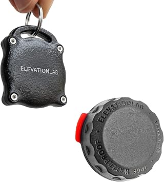 Elevation Lab AirTag Case Bundle - TagVault Surface Mount + Keychain Case - Black