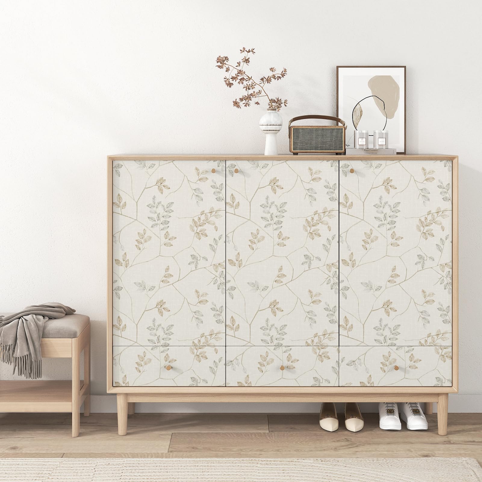 Estahome Bloemen Behang - Vintage - Beige / Oud Roze