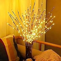 Incenseburner DK177 2-Pack 30-Inch Battery LED Willow Branch Lights, 40 Warm White LEDs for Vase Filler Romantic Home Decor