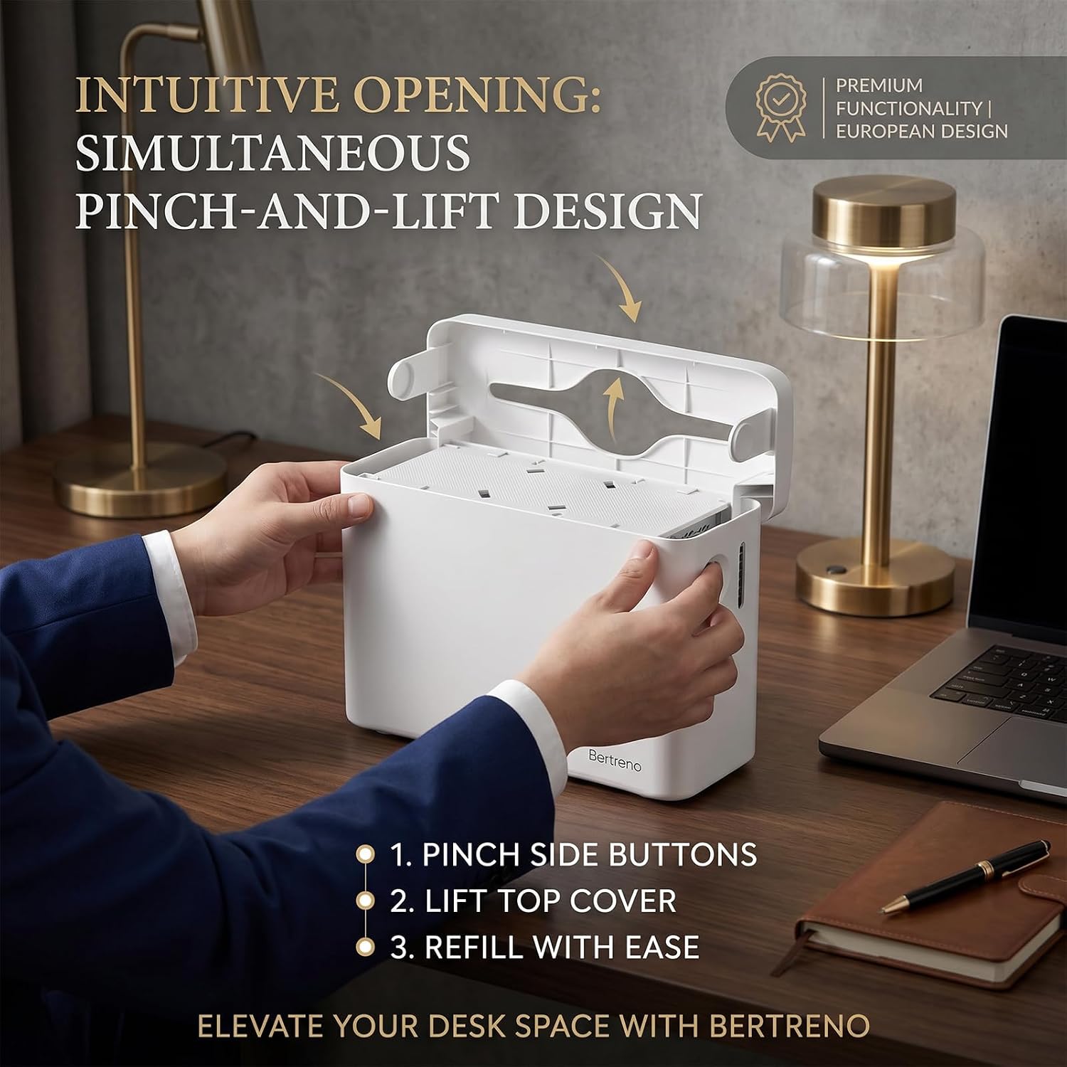 Countertop Paper Towel Dispenser for Multifold & Z-Fold Hand Towels - High Capacity 200 Sheet Commercial Hand Towel Holder with Visible Window - Non-Slip, One-at-a-Time Dispensing for Bathroom image 4