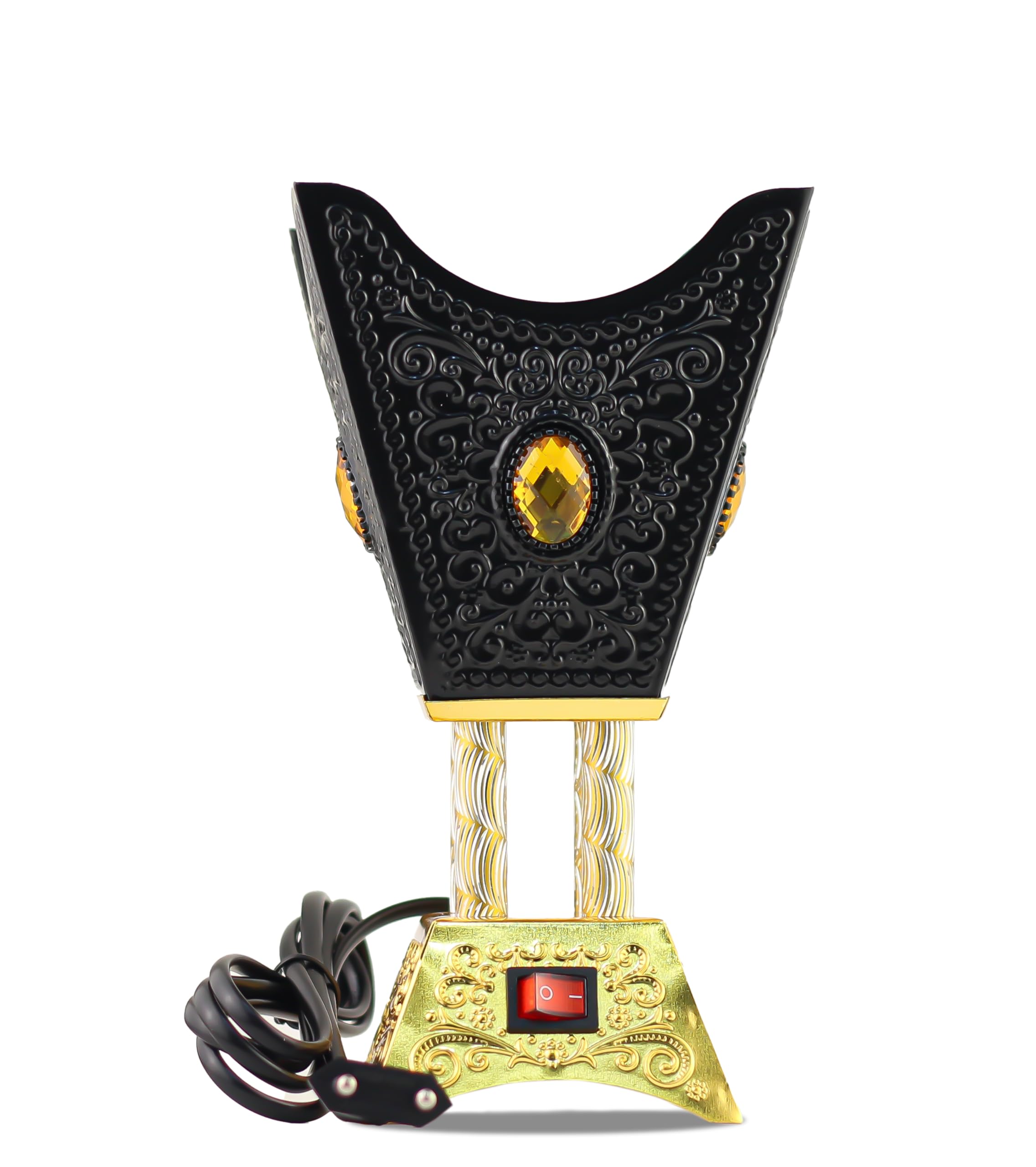 Arabian Electric Incense Burner Metal Vintage Arabic Burner - Middle Eastern Incense Holder, Electric Bakhoor Burner Suitable for Arabian Oud, Home and Hotel Decor (Style 19)