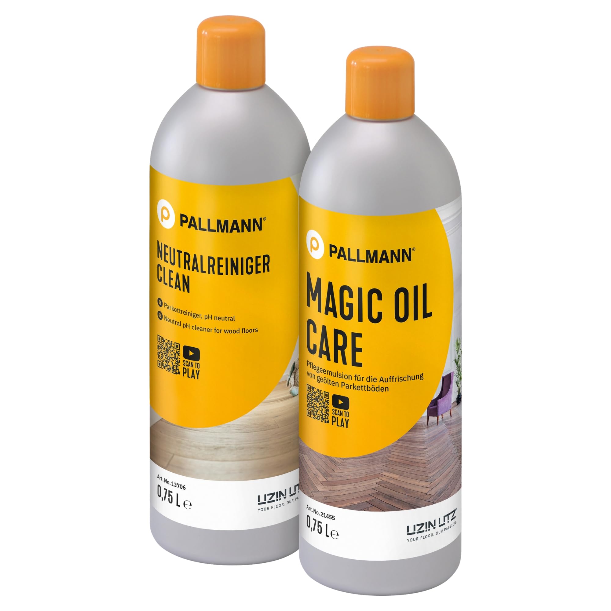 Pallmann Pflegeset für geölte Böden - Pallmann Neutralreiniger & Pallmann Magic Oil Care