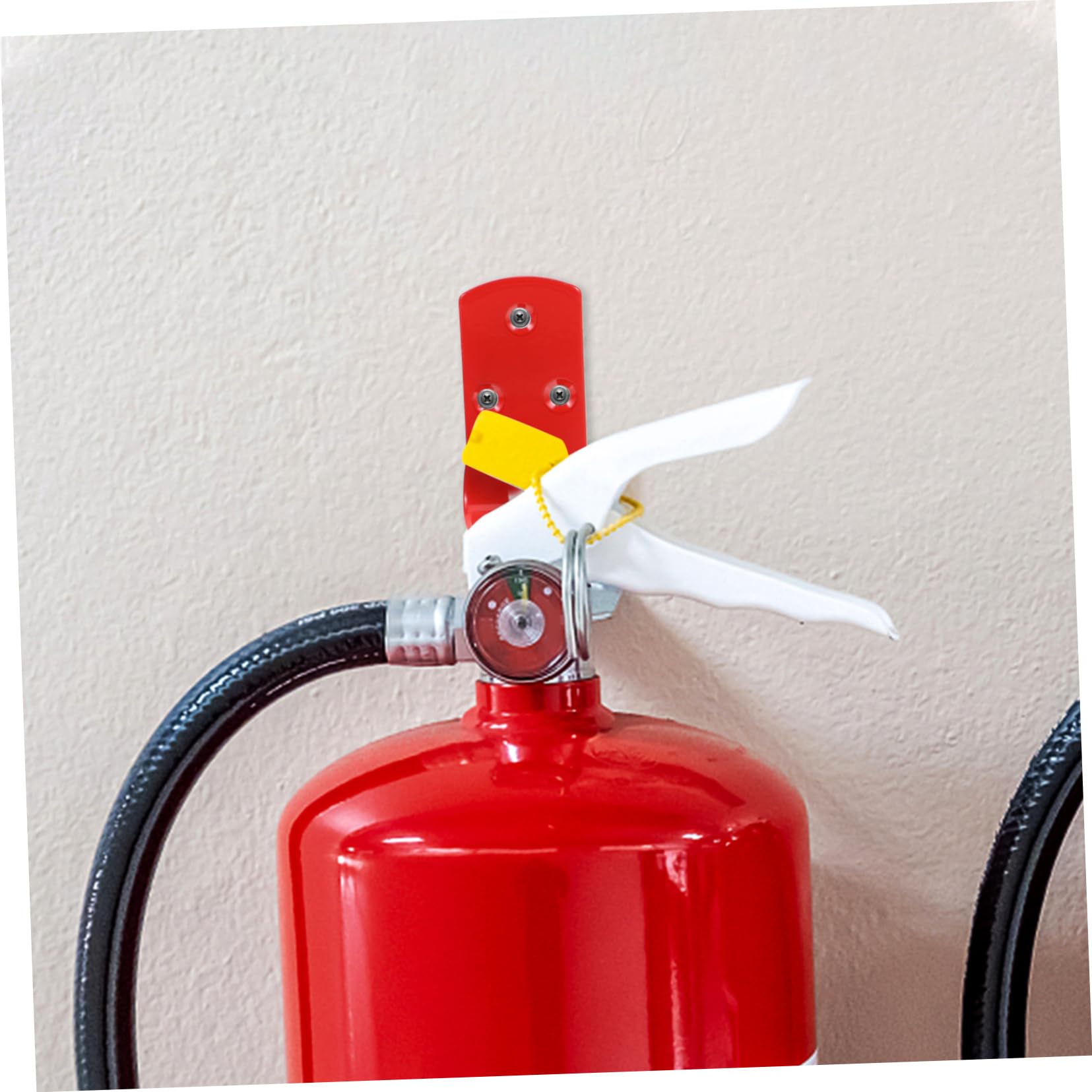 SHINEOFI Gancho Para Extintor De Incendios Ganchos Para Sujetar Extintor De Incendios Montado En El Garaje Abrazadera Pequeña Para Extintor De Incendios Colgador Para 4 piezas x 4