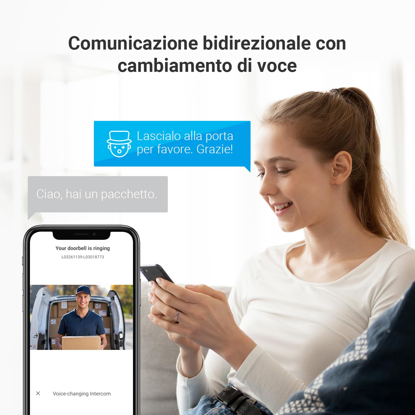 EZVIZ CP5 Videocitofono WiFi con Schermo Touch Screen a Colori da 7", Visione Notturna 1080p e Audio Bidirezionale, Citofono con Sblocco Remoto, Dual Band, Design Sottile