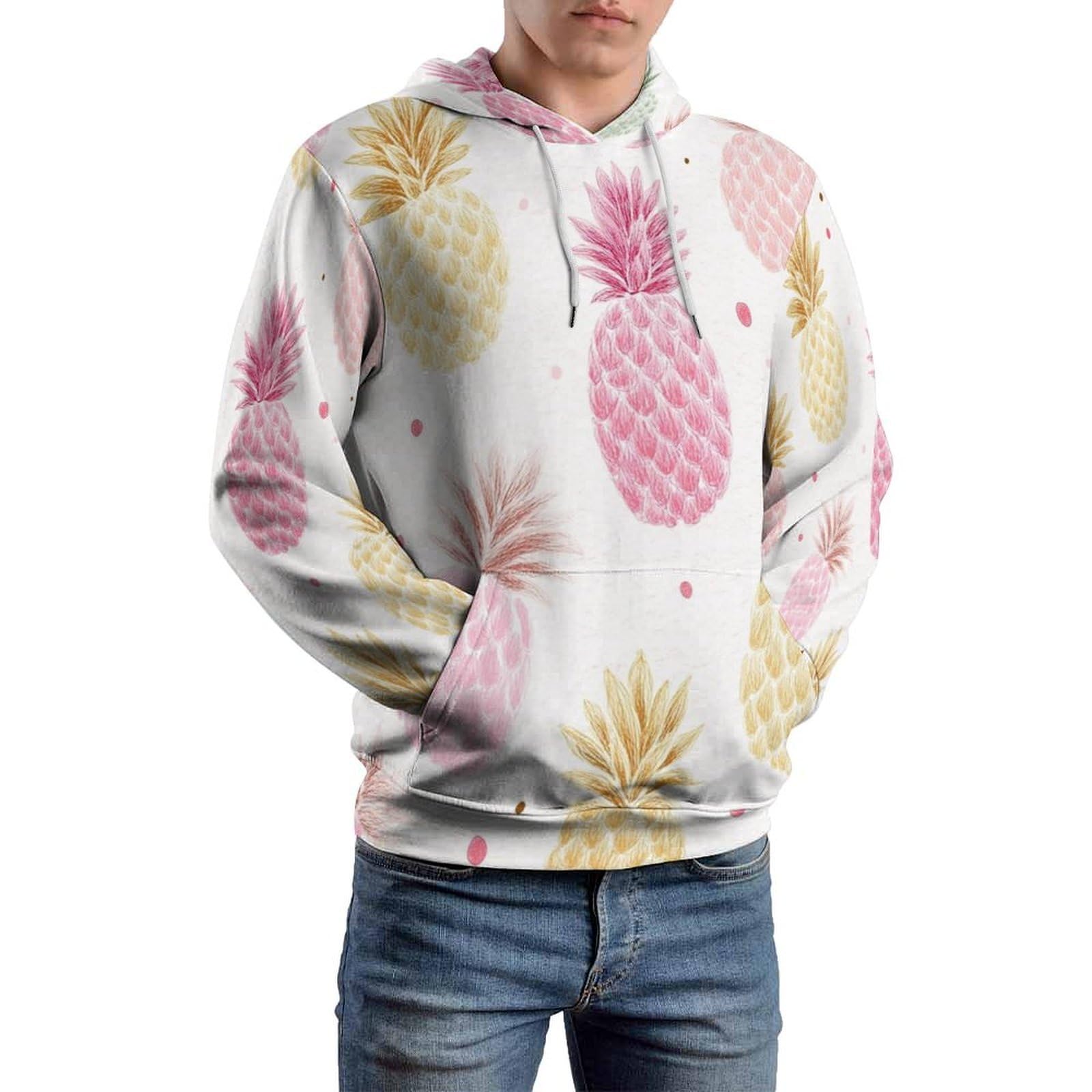 Sweat-Shirt Ananas avec Poche pour Style Ample Confort