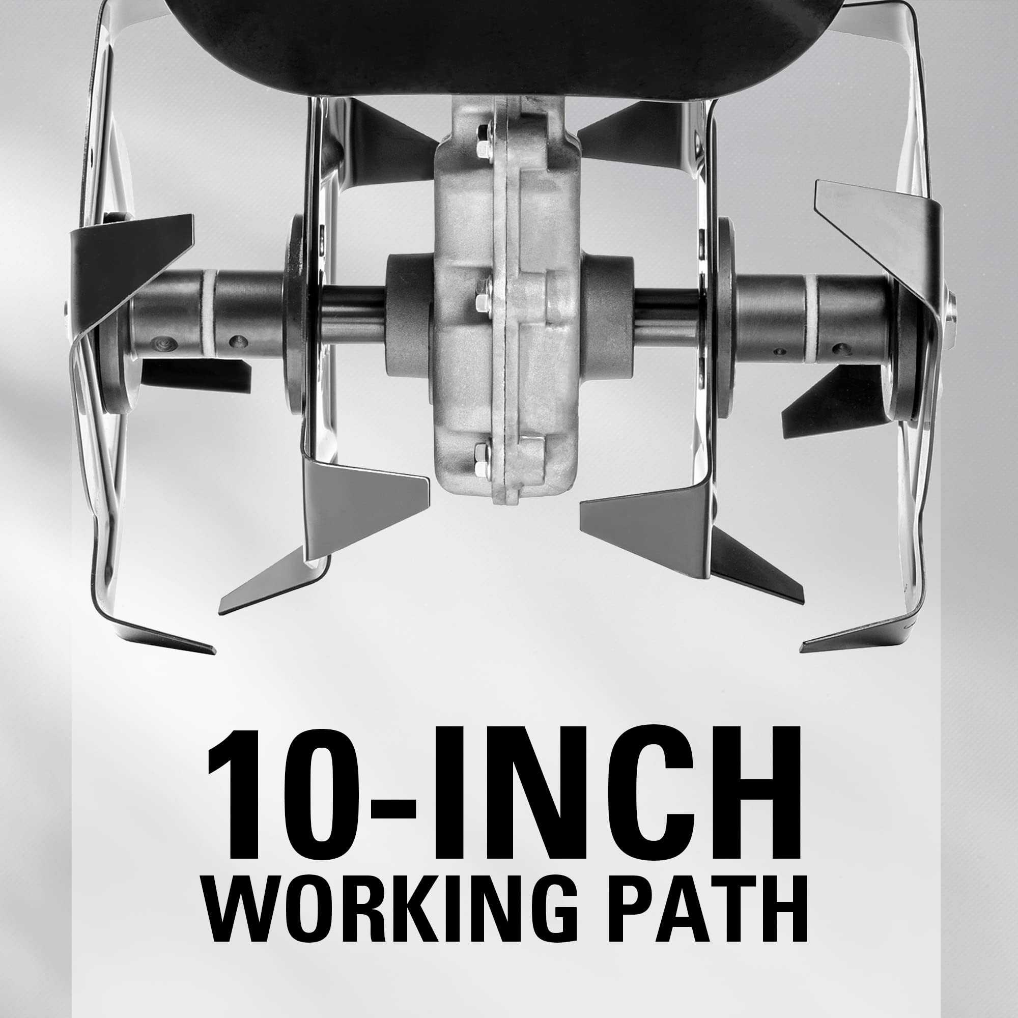 Greenworks - Accesorio cultivador de 25,4 cm para cortabordes compatibles con Accesorios, Negro