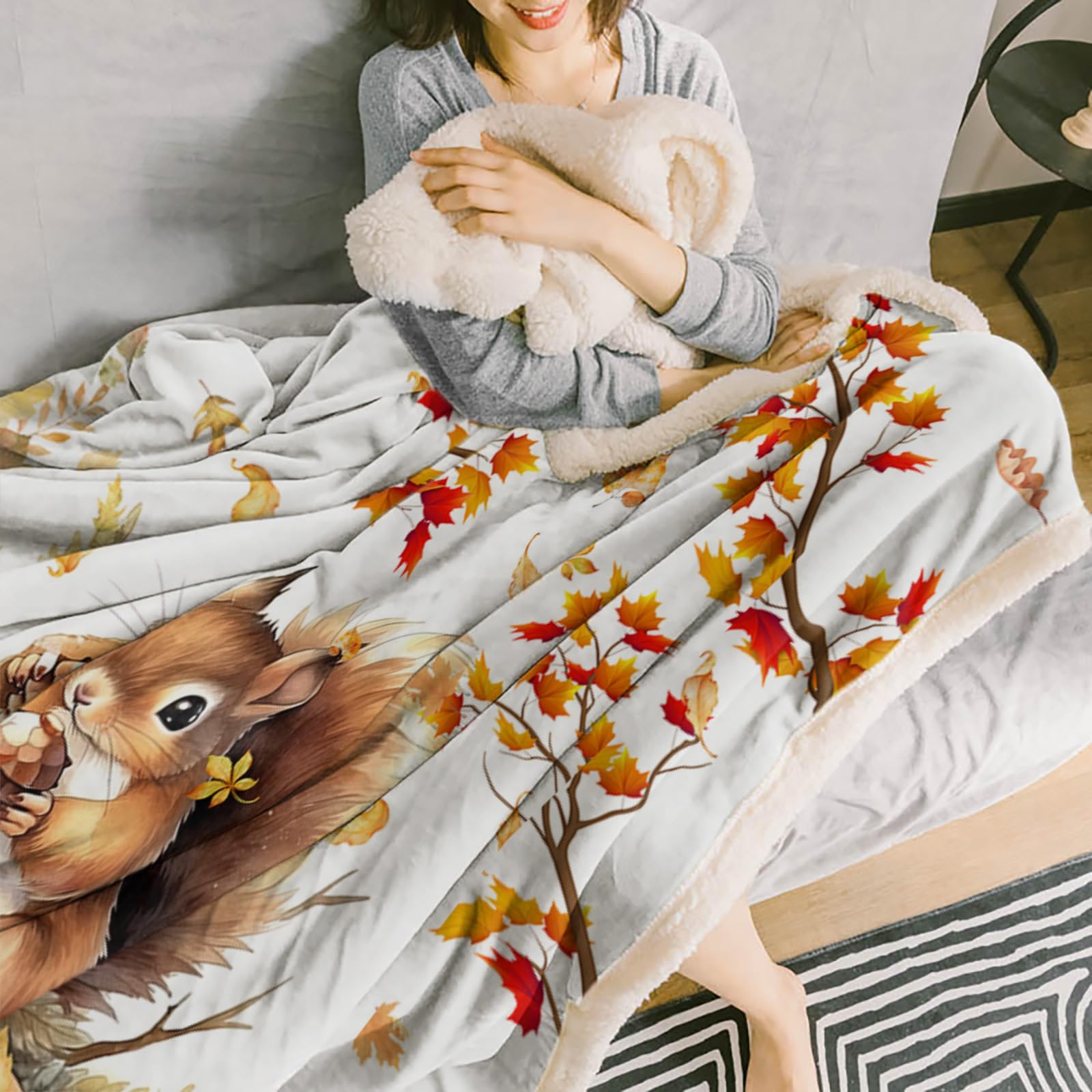 Amazon.com: Sherpa Fleece Throw Blanket Fluffy Fuzzy Cozy Flannel