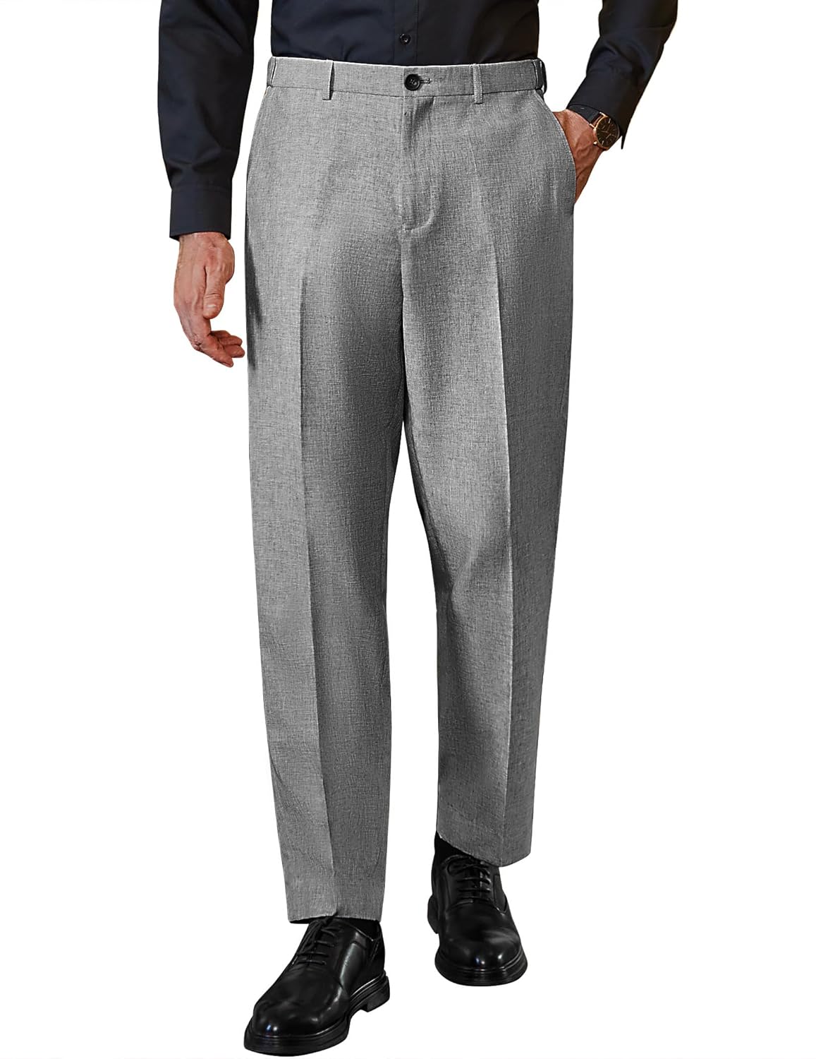 COOFANDY Calça social masculina, ajuste clássico, casual, frente plana, cintura expansível, calça social em promoção! Veja a oferta e mais achadinhos de Calças 2 Hoje é o melhor dia para comprar COOFANDY Calça social masculina, ajuste clássico, casual, frente plana, cintura expansível, calça social com aquele preço maroto! Promoção! Aproveite a oferta! 2