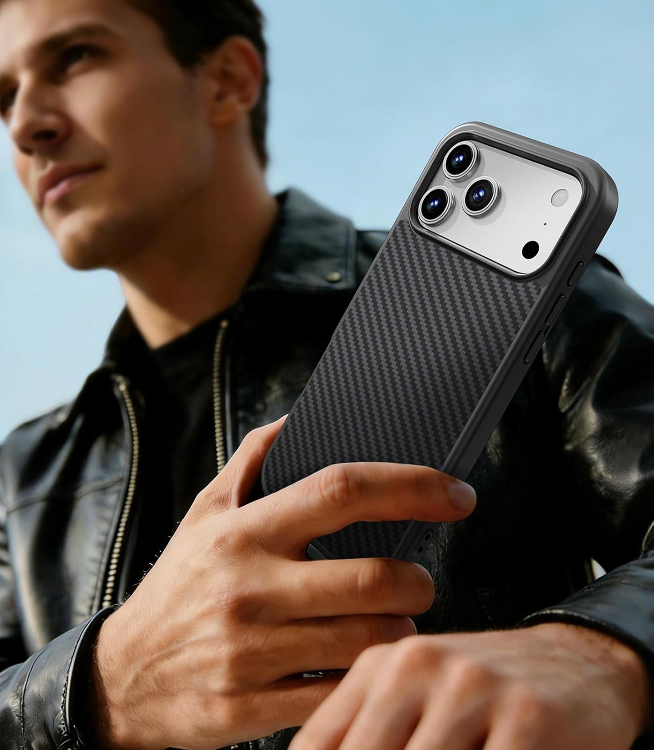 HelloDeere Magnetic Phone Case for iPhone 17 Pro Max, Secure Magnetic Hold, Reinforced Protective Case Compatible with MagSafe, Military Grade Drop Protection, Wireless Charging Friendly, Aramid Fiber