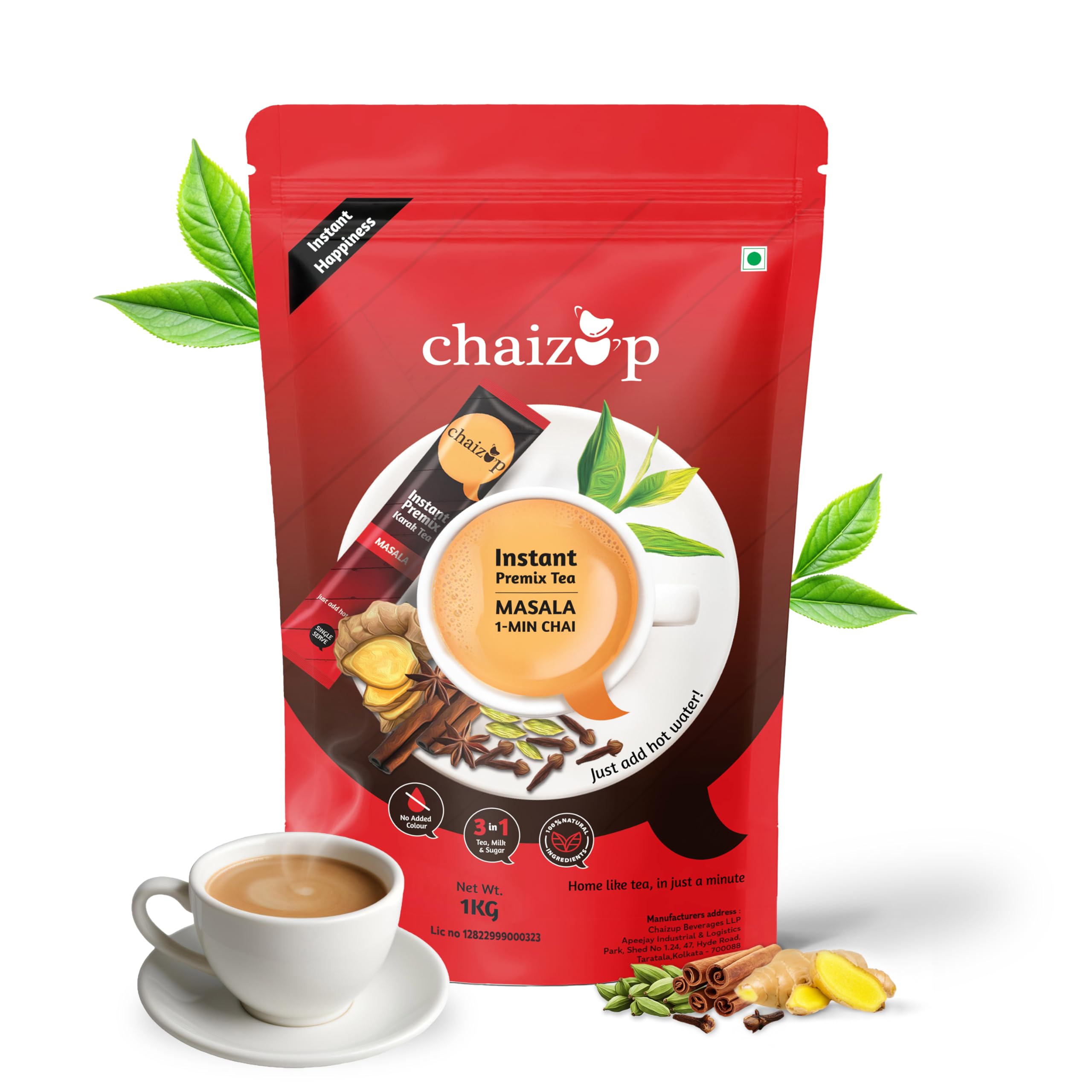 Chaizup Instant Masala Tea Premix - Pack of 1 kg, Chai With Indian Spices & Low Sugar,Masala Tea Powder, Premix Ready Mix Tea, Desi Chai, Flavoured Tea, Tea Mix Instant - makes 70 Cups, (B09LCMSWWJ) Amazon Price History, Amazon Price Tracker